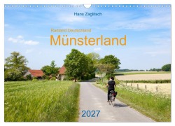 Cover-Bild zum Titel 'Radland Deutschland - Münsterland (Wandkalender 2027 DIN A3 quer), CALVENDO Monatskalender' von 'Www. Hans-Zaglitsch. Com'