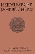 Heidelberger Jahrbücher - H. Schipperges