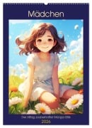 Cover-Bild zum Titel 'Mädchen. Der Alltag zauberhafter Manga-Girls (Wandkalender 2026 DIN A2 hoch), CALVENDO Monatskalender' von 'Rose Hurley'