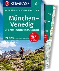 Cover-Bild zum Titel 'KOMPASS Wanderführer München, Venedig, Vom Marienplatz zum Markusplatz, 29 Etappen' von 'Raphalea Moczynski, Gerhard Stummvoll'