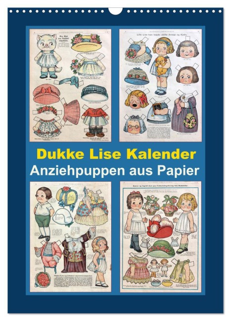Dukke Lise Kalender - Anziehpuppen aus Papier (Wandkalender 2026 DIN A3 hoch), CALVENDO Monatskalender - Karen Erbs