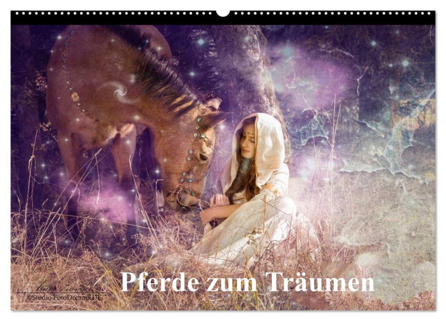Pferde zum Träumen (Wandkalender 2026 DIN A2 quer), CALVENDO Monatskalender - Studio Fotodreams. De