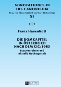 Cover-Bild zum Titel 'Die Domkapitel in Österreich nach dem CIC/1983' von 'Franz Hasenhütl'
