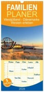 Cover-Bild zum Titel 'Familienplaner 2026 - Westjütland - Dänemarks Westen erleben mit 5 Spalten (Wandkalender, 21 x 45 cm) CALVENDO' von 'Daniela Tchinitchian und Roy Palmen'