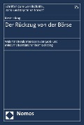 Cover-Bild zum Titel 'Der Rückzug von der Börse' von 'Kirsten Krug'