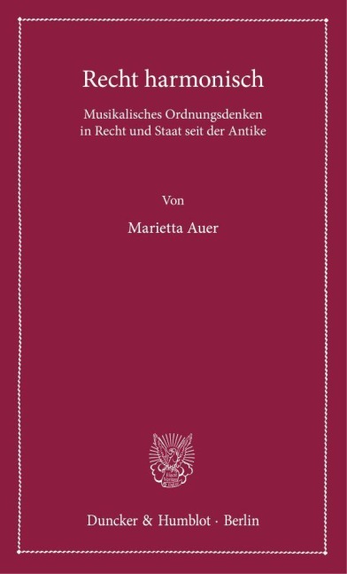 Recht harmonisch - Marietta Auer