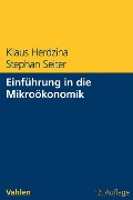 Cover-Bild zum Titel 'Einführung in die Mikroökonomik' von 'Klaus Herdzina, Stephan Seiter'