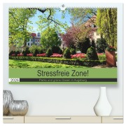 Cover-Bild zum Titel 'Stressfreie Zone! Parks und grüne Oasen in Augsburg (hochwertiger Premium Wandkalender 2026 DIN A2 quer), Kunstdruck in Hochglanz' von 'Monika Lutzenberger'