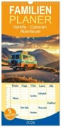 Cover-Bild zum Titel 'Familienplaner 2026 - Vanlife - Caravan Abenteuer mit 5 Spalten (Wandkalender, 21 x 45 cm) CALVENDO' von 'Torsten Irmer'