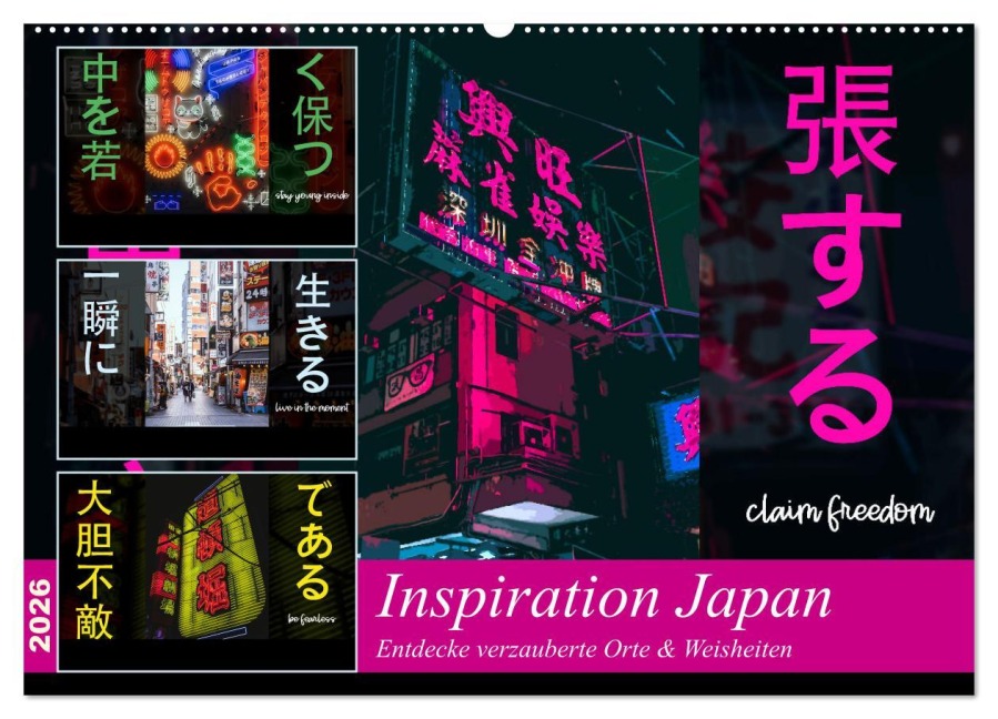 Inspiration Japan (Wandkalender 2026 DIN A2 quer), CALVENDO Monatskalender - MillennialDesigns MillennialDesigns