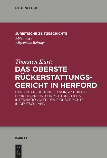Das Oberste Rückerstattungsgericht in Herford - Thorsten Kurtz