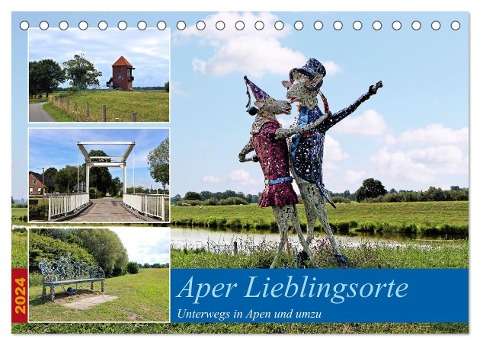 Aper Lieblingsorte (Tischkalender 2024 DIN A5 quer), CALVENDO Monatskalender - Marijke Lichte