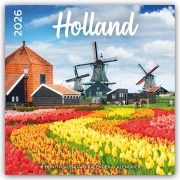 Cover-Bild zum Titel 'Holland - Niederlande 2026 - 16-Monatskalender - Original Plenty Gifts-Kalender [Mehrsprachig] [Kalender]' von 'Plenty Gifts'