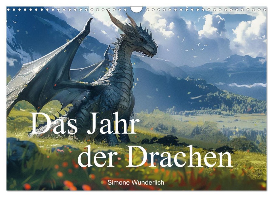 Das Jahr der Drachen (Wandkalender 2025 DIN A3 quer), CALVENDO Monatskalender - Simone Wunderlich