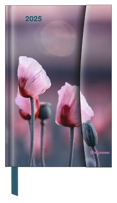 Flowers 2025 - Diary - Buchkalender - Taschenkalender - 10x15 - 