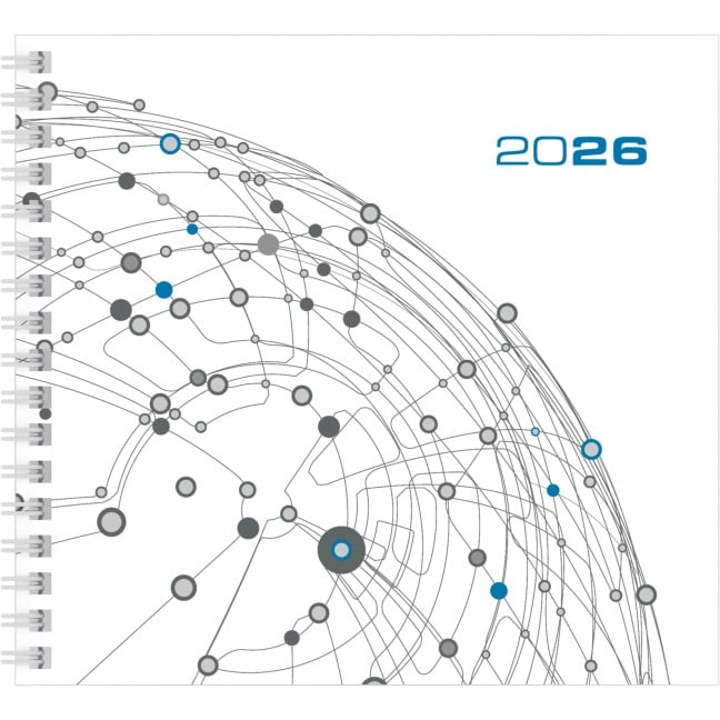 Wochenbuch Assessor 2026 - Bürokalender 15,8x14,7 cm - 1 Woche auf 2 Seiten - mit Drahtkammbindung - Buchkalender - Notizbuch - 790-0098 - 