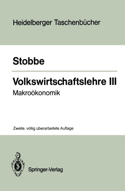 Volkswirtschaftslehre III - Alfred Stobbe
