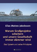 Cover-Bild zum Titel 'Warum Großprojekte scheitern und unsere Gesellschaft immer dümmer wird' von 'Elias Matteo Jakobsson'