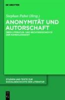 Anonymität und Autorschaft - 