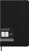 Cover-Bild zum Titel 'Moleskine 12 Monate Pro Wochen Notizkalender 2027, Pro Large/A5, 1 Wo = 2 Seiten, vertikal, Spalten für Notizen, fester Einband, Schwarz' von ''
