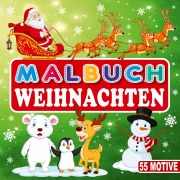 Cover-Bild zum Titel 'MALBUCH WEIHNACHTEN 55 MOTIVE' von 'S&L Inspirations Lounge'