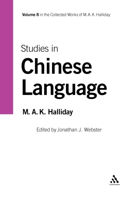 Studies in Chinese Language - M. A. K. Halliday