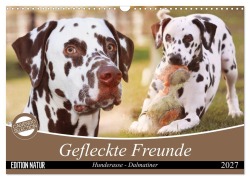 Cover-Bild zum Titel 'Gefleckte Freunde - Hunderasse Dalmatiner (Wandkalender 2027 DIN A3 quer), CALVENDO Monatskalender' von 'Barbara Mielewczyk'