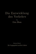 Cover-Bild zum Titel 'Die Entwicklung des Verkehrs' von 'Otto Blum'