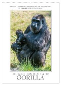 Emotionale Momente: Aus dem Leben der Familie Gorilla. (Wandkalender 2024 DIN A2 hoch), CALVENDO Monatskalender - Ingo Gerlach GDT