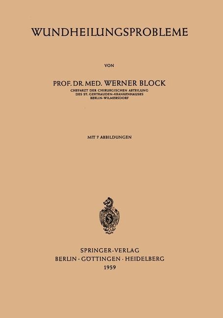 Wundheilungsprobleme - Werner Block