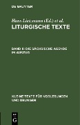 Cover-Bild zum Titel 'Die Sächsische Agende im Auszug' von ''
