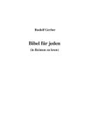 Cover-Bild zum Titel 'Bibel für jeden (in Reimen zu lesen)' von ''