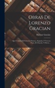 Cover-Bild zum Titel 'Obras De Lorenzo Gracian' von 'Baltasar Gracián'