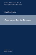 Cover-Bild zum Titel 'Doppelmandate im Konzern' von 'Magdalena Gruber'