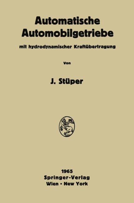 Automatische Automobilgetriebe - Josef Stüper