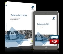 Cover-Bild zum Titel 'Datenschutz 2026. Kombi-Paket: Buch und E-Book (PDF+EPUB)' von 'Regina Mühlich, Sascha Kuhrau, Christian Velten, Regina Stoiber, Christina Diegel'