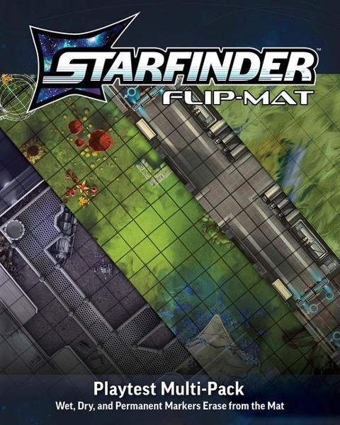 Starfinder Flip-Mat: Second Edition Playtest Multi-Pack - Damien Mammoliti