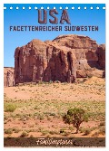 USA Facettenreicher Südwesten / Familienplaner (Tischkalender 2025 DIN A5 hoch), CALVENDO Monatskalender - Melanie Viola