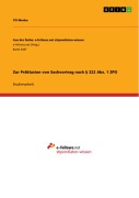 Cover-Bild zum Titel 'Zur Präklusion von Sachvortrag nach § 322 Abs. 1 ZPO' von 'Till Menke'