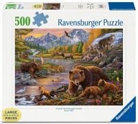 Cover-Bild zum Titel 'Erwachsenenpuzzle 500 Teile Large Pieces - In der Wildnis' von ''