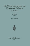 Cover-Bild zum Titel 'Die Stromversorgung von Fernmelde-Anlagen' von 'G. Harms'