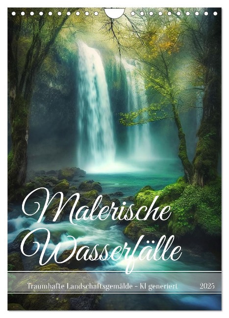 Malerische Wasserfälle (Wandkalender 2025 DIN A4 hoch), CALVENDO Monatskalender - Cathrin Illgen