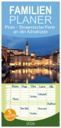 Cover-Bild zum Titel 'Familienplaner 2026 - Piran - Slowenische Perle an der Adriaküste mit 5 Spalten (Wandkalender, 21 x 45 cm) CALVENDO' von 'Drachenkind-Fotografie Drachenkind-Fotografie'