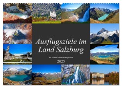 Ausflugsziele im Land Salzburg (Wandkalender 2025 DIN A2 quer), CALVENDO Monatskalender - Christa Kramer