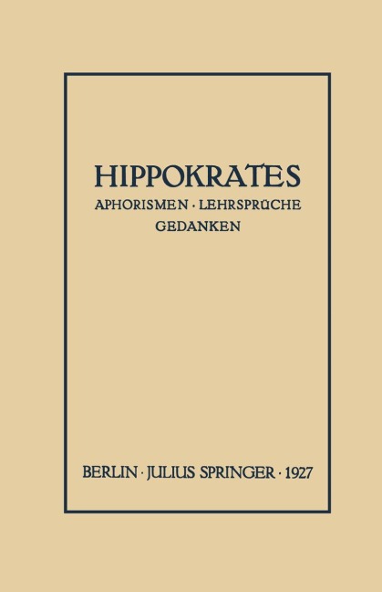 Hippokrates - Arnold Sack