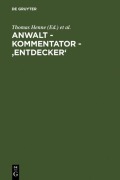 Cover-Bild zum Titel 'Anwalt - Kommentator - 'Entdecker'' von ''