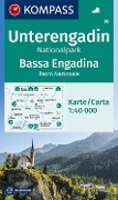 KOMPASS Wanderkarte 98 Unterengadin, Bassa Engadina, Nationalpark, Parco Nazionale 1:40.000 - 