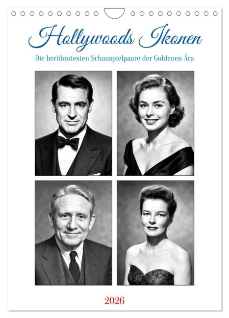 Hollywoods Ikonen (Wandkalender 2026 DIN A4 hoch), CALVENDO Monatskalender - Steffani Lehmann