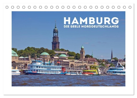 HAMBURG Die Seele Norddeutschlands (Tischkalender 2025 DIN A5 quer), CALVENDO Monatskalender - Melanie Viola