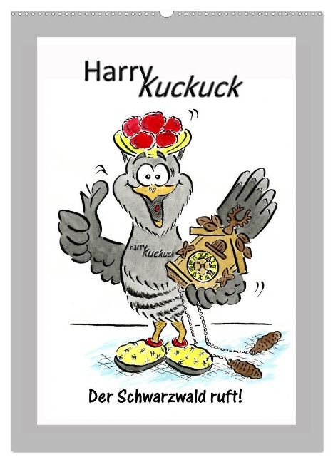 HarryKuckuck - Der Schwarzwald ruft (Wandkalender 2024 DIN A2 hoch), CALVENDO Monatskalender - Ingo Laue